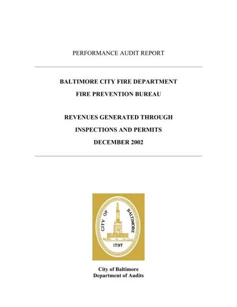 city of baltimore audit reports